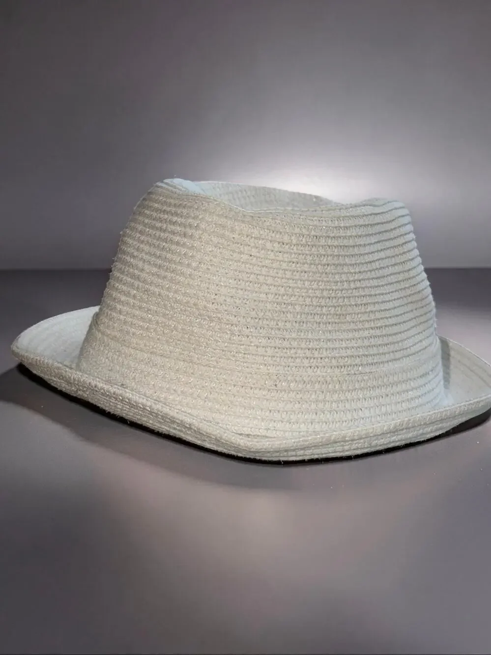 Bailey of Hollywood White Paper Blend Fedora Trilby Hat XL Lightweight
